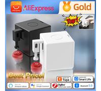 Tuya Zigbee Bluetooth Fingerbot Plus doigt Robot bouton poussoir interrupteur Bot maison intelligente travail avec Alexa Google Home Smart Life App Zigbee White
