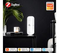 Tuya Zigbee - capteur de mouvement Radar MmWave 10G, capteur intelligent de corps humain avec éclairage, température et humidité, Support Zigbee2MQTT For Z2M TH