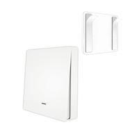 Tuya Zigbee Commutateur De Scène Sans Fil, Alimenté Par 3 Piles Bouton Mécaniques, Réalise Une Scène Domotique Intelligente [Tuya Zigbee Hub Requis] (1 Gang)[MAT791244]