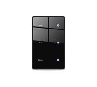 Tuya Zigbee DIY Name Switch US Black Touch Panel Smart Display Screen Light Switch Work with Smart Life App 3 Gang