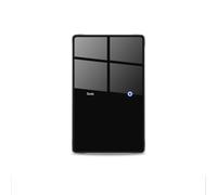 Tuya Zigbee DIY Name Switch US Black Touch Panel Smart Display Screen Light Switch Work with Smart Life App 1 Gang