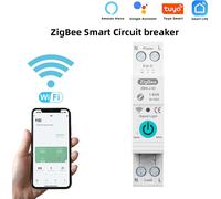 TUYA ZigBee Intelligent Circuit Breaker Remote Control Voice Control Switch Home Wireless Mobilephone APP Connect Circuit Breaker Compatible with Assistant ans Amazon Alexa