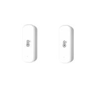 Tuya Zigbee Lot de 2 thermomètres hygromètre pour la maison, capteur de température et d'humidité WiFi avec détecteur d'humidité intelligent sans fil