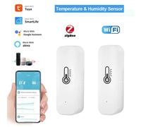 Tuya Zigbee ou WiFi capteur de température et d'humidité thermomètre connecté à la maison Compatible avec Smart Life Alexa Google Assistant 1pc WiFi