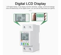 Tuya ZigBee Protecteur de réenclenchement automatique intelligent Compteur de puissance multifonctionnel Commutateur d'affichage LCD Valeurs de protection du compteur de puissance