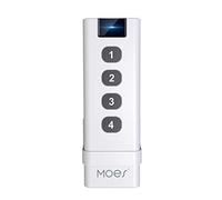 Tuya ZigBee Smart Scene Switch 4 Gang Remote Portable pour le scénario de domotique intelligente, doit être utilisé avec la passerelle Tuya Zigbee