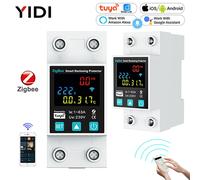 Tuya Zigequation Smart Reclosing Protector Disjoncteur, 63A Earth Leakage Over Under Voltage Citations Switch Energy Meter, Smart Life