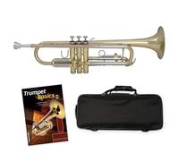 Tuyama Trompette en sib TTR-171 en laiton - complète avec embouchure, étui, accessoires + méthode de trompette « Trumpet Basics »
