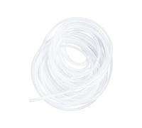 Tuyan en silicone transparent, LAVMHAB tuyau de qualité alimentaire, taille 3,2 mm x 6,4 mm, longueur 7,0 m (23 pi), épaisseur 1,6 mm, tuyau flexible en silicone caoutchouté pour tuyaux d'air/eau