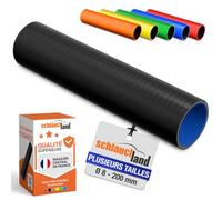 TUYAU 50cm SILICONE Ø 51mm droit NOIR 200°C Raccord Manchon flexible | CHOIX TAILLES ET COULEURS | DURITE Air Suralimentation Liquide Eau Chaude Refroidissement Radiateur Admission Compresseur