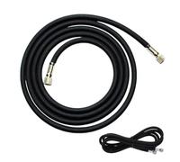 Tuyau à air haute durabilité - Tuyau aérographe de 1/8 pouce pour raccord compresseur, tressé résistant à l'usure, longueur totale 1,8 m compatible haute pression | Outils pneumatiques, travaux de