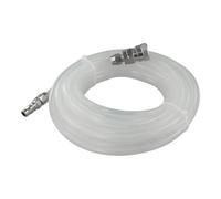 Tuyau à air haute pression avec connecteur pour tout type d'outils pneumatiques (10 m, blanc)