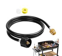Tuyau à gaz au propane, connecteur de gril à propane de 6 pieds, tuyaux d'adaptateur de réservoir robustes pour radiateur de patio de jardin, réchauffeur de camping, brûleur, torche de chauffage, gril