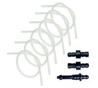 Tuyau à lait - 6 tuyaux en silicone de rechange + 3 raccords - Compatible avec les appareils Jura pour mousseurs à lait - Transparent