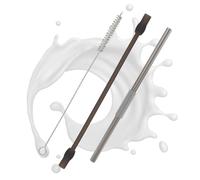 Tuyau à Lait compatible avec EQ6, kit de Tuyau à Lait de Rechange avec Tube en Acier Inoxydable, Brosse de Nettoyage et Tuyau en Silicone, Résistant à la Température