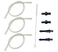 Tuyau à lait en silicone pour machine à café entièrement automatique - 3 tuyaux de rechange + raccord HP1 - Compatible avec les appareils de machine à café Jura