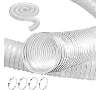 Tuyau à vide flexible en PVC - Tuyau de collecte des poussières 63x3050 mm - Tuyau industriel de haute qualité - Système d'aspiration des poussières