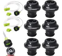 Tuyau accessoire pour sceller les sacs à fermeture éclair, 6 bouchons + 2 ensembles de tuyaux, agents d'étanchéité sous vide, bouchons de vin, joints de bocaux