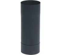 Tuyau acier émail noir mat - longueur 66 cm - diamètre 125 mm TEN