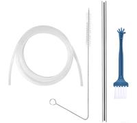 Tuyau adaptateur de lait de rechange pour machines à café Siemens entièrement automatiques - Ensemble de tubes en silicone résistant à la chaleur pour conteneurs de lait externes avec buse de moussage
