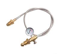 Tuyau adaptateur de station de recharge pour BS 341 No. 3 UK Argon Cylindre G 5/8" pour filetage RH 90 cm Tuyau régulateur de gaz haute pression en acier inoxydable (Style 2)