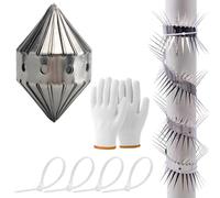Tuyau anti-martres en acier inoxydable de 100 cm - Répulsif contre les martres - Tuyau de descente - Protection contre les martres - Protection contre les martres - Protection contre les martres -