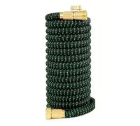 Tuyau Arrosage Jardin Tuyau d'arrosage extensible avec joint en laiton (US3/4) - intérieur TPE 3 fois for la maison et l'extérieur(25ft)