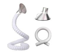 Tuyau articulé, bras de conduit avec capuche pour graveur laser et élimination de la fumée, multicolore, plusieurs tailles (Wh(L 1 m, ID 160 mm)