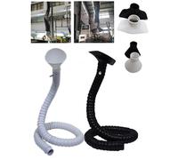 Tuyau articulé de 2"3", extracteur d'air, bras collecteur de conduit flexible avec capot for graveur de laboratoire, soudage à la fumée (39~79 pouces de long)(Black(Square),5x80cm)