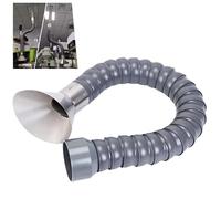 Tuyau articulé dur de 4/6/8 pouces, extracteur d'air de 3 à 10 pieds de long, bras collecteur de conduit flexible avec capot, for laboratoire, buse ronde for éliminer la fumée(160X2500MM/6.3x98.4in)