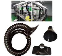 Tuyau articulé pour extracteur d'air, bras collecteur de conduit flexible avec capot, pour graveur de laboratoire, longueur de 2,6 à 2 m