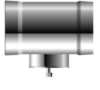 Tuyau avec siphon et drain 1" - double paroi - Schräder Future DW 225 mm