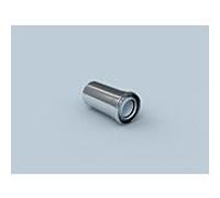 Tuyau Bertrams Polyline LAS 42RL500-60 500 mm, DN 60/100, intérieur, acier inoxydable