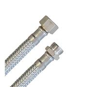 Tuyau Blindé 3/8"REMPL. x 3/8"AG, Tuyau flexible DN8 pour Sanitaire mit Approbation de l'eau potable, 15cm-5m - 70cm / 700mm