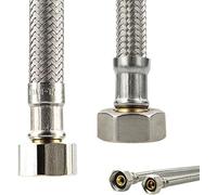 Tuyau blindé flexible en acier inoxydable 1/2", 3/4" (IG 1/2" x IG 3/8" - 30 cm)