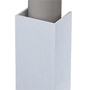 tuyau cache Cache-tuyau Décoratif D'intérieur Et D'extérieur, Large Boîtier De Conduit De 30 À 40 Cm, À Peindre, Pour Tuyaux De Chauffage(B,30 x 6cm/12 x 2.4in)