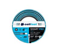 Cellfast SMART PRO ATS 4 Couches Tuyau d'arrosage ATS Tricot Tissu Flexible Anti-Pliage Résistant aux UV et aux Algues (1/2" 20 m) (3/4" 20 m)
