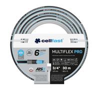 Cellfast Tuyau de jardin MULTIFLEX PRO – 6 couches, résistant UV & algues, 35 Bar, 3/4" 30 m