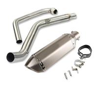 Tuyau Central D'échappement De Moto pour CB190R CB190F Jusqu'en 2018 Déflecteurs De Tuyau Système D'échappement 51 Mm Silencieux Slip on Connect Link Tube Moto Intermédiaire(G)