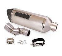 Tuyau Central D'échappement De Moto pour CBR1000RR 2017 2018 2019 2020 Système D'échappement Slip on 51mm Mid Connect Link Tube Tip Acier Fin Peut Accessoires Moto Intermédiaire(B2)