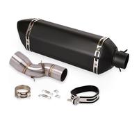 Tuyau Central D'échappement De Moto pour CBR1000RR 2017 2018 2019 2020 Système D'échappement Slip on 51mm Mid Connect Link Tube Tip Acier Fin Peut Accessoires Moto Intermédiaire(C3)