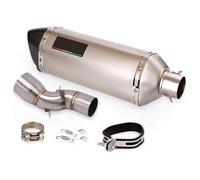 Tuyau Central D'échappement De Moto pour CBR1000RR 2017 2018 2019 2020 Système D'échappement Slip on 51mm Mid Connect Link Tube Tip Acier Fin Peut Accessoires Moto(B1)