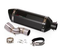 Tuyau Central D'échappement De Moto pour CBR1000RR 2017 2018 2019 2020 Système D'échappement Slip on 51mm Mid Connect Link Tube Tip Acier Fin Peut Accessoires Moto Intermédiaire(C1)