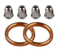 Tuyau Central D'échappement De Moto pour VF 500C 500F 700C 700F 700S 750F 750C 750S VFR 800 800A ATC 125M 185 200 2 Pièces Silencieux D'échappement 4 Écrou Intermédiaire