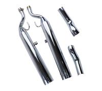 Tuyau Central D'échappement De Moto Système De Silencieux D'échappement Chromé Argenté À Double Sortie Accessoires pour BMW R18 Classic 2020 2021 2022 2023 Intermédiaire