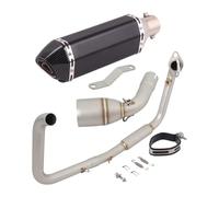 Tuyau Central D'échappement Moto pour TNT 125 135 2017-2022 Système Complet D'échappement Slip-on Silencieux De Moto Tube Avant Intermédiaire(1)