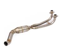 Tuyau Central D'échappement Moto pour Yamaha TMAX530 Tmax 500 2017-2021 Système D'échappement De Moto Tuyau Liaison Intermédiaire Avant Modifié Slip on Intermédiaire(Titanium)
