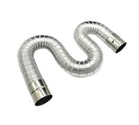 Tuyau chappement Voiture Chauffe-Eau À Gaz Ignifuge en Acier Inoxydable 60-150mm en Aluminium Solide Universel Tuyau Dmission Voiture Longueur Tube Extension Tuyau chappement(Diameter 9cm)