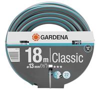 Tuyau Classic de Gardena 13 mm (1/2 Pouce), 18 m : tuyau d’arrosage universel en tissu croisé robuste, résistance à l'éclatement de 22 bars, résistant aux UV, sans pièce du système (18002-20)