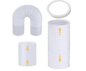 Tuyau Climatiseur Mobile, 13cm/15cm de Diamètre avec Longueur de 1,5M/2M/3M, Compatible avec Le connecteur Midea KY-25/KY-35, Compatible avec Le connecteur Haier, Compatible avec Le connecteur TCL